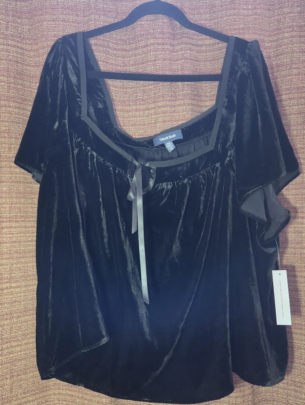ModCloth Black Women's Blouse with Simple Neckline